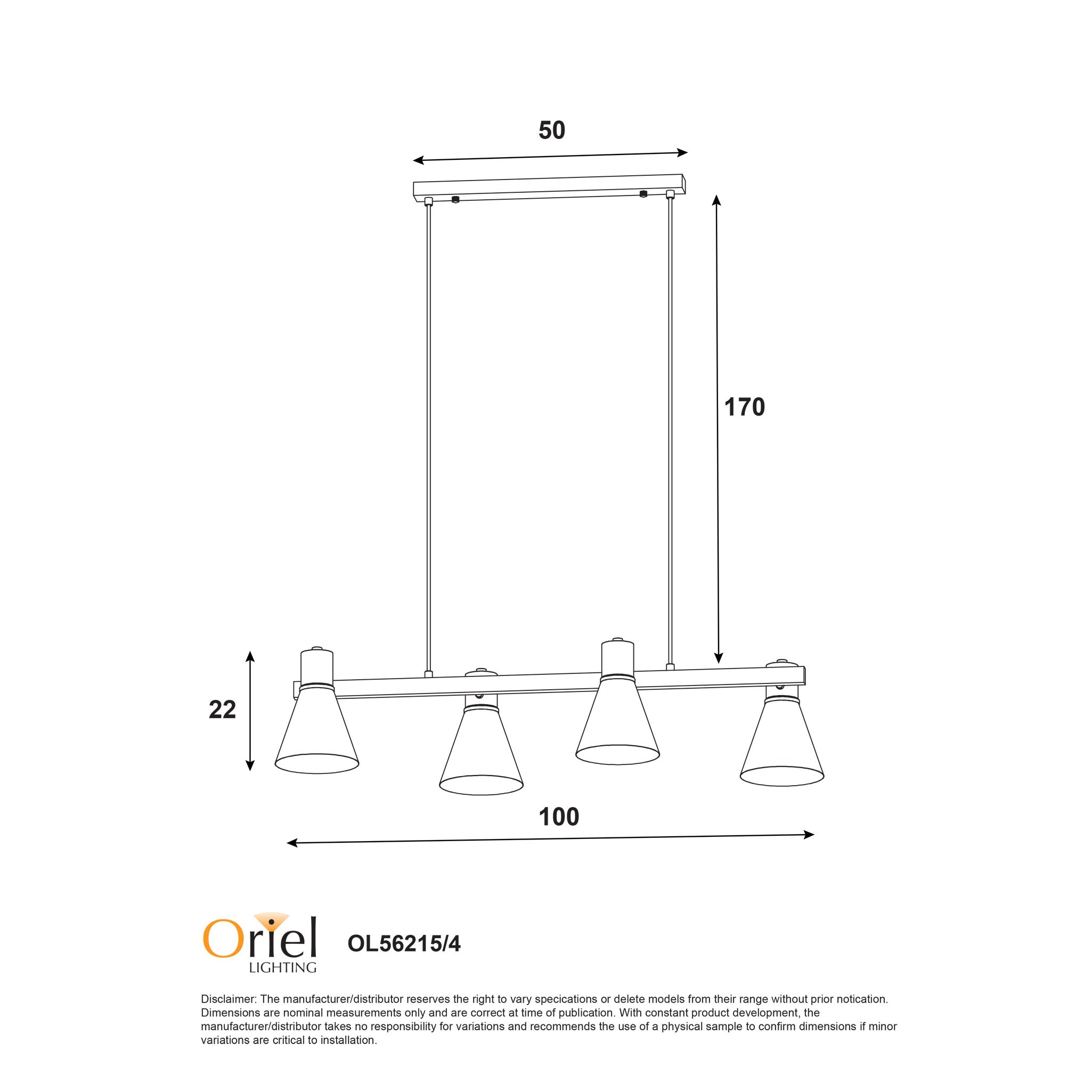 NORBERT 4 - Linear Spotlight Pendant