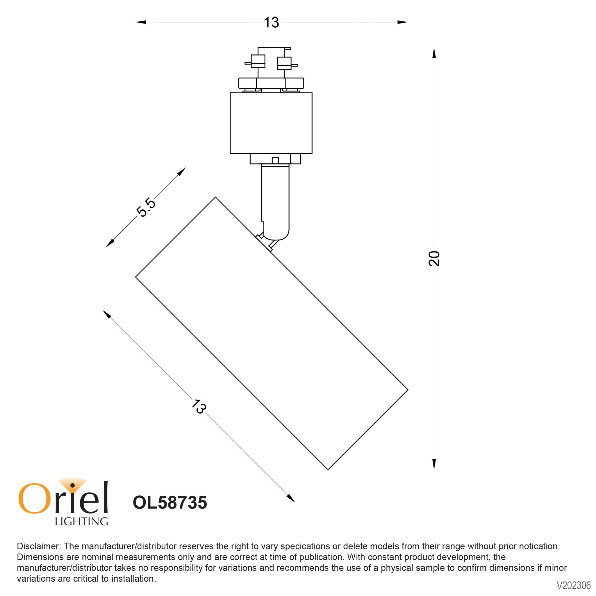 ULTRA TRACK SPOT WHITE - LED Ready Adjustable Track Spot White
