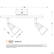 NORTON 2 LIGHT - Vintage Spotlight LED Ready in Rubbed Bronze