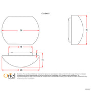 ELBA - Opal Matt Wall Light 28cm