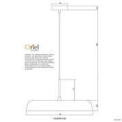 MADISON.42 WHITE - 24W Dimmable TriColour LED Pendant