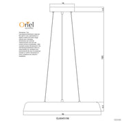 MADISON.56 BLACK - 36W Dimmable TriColour LED Pendant