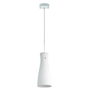 CLEO White - White Brushed 30cm Glass Pendant