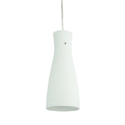 CLEO White - White Brushed 30cm Glass Pendant