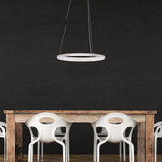 NEBULA.40 CTS WHITE - Modern TriColour LED Halo Pendant