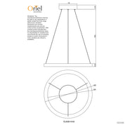 NEBULA.40 CTS BLACK - Modern TriColour LED Halo Pendant