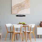 NEBULA.40 CTS BLACK - Modern TriColour LED Halo Pendant