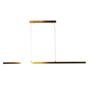 SHARD.1500 SATIN BRASS - Slimline TriColour LED Linear Pendant