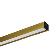 SHARD.1500 SATIN BRASS - Slimline TriColour LED Linear Pendant