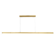 SHARD.1500 SATIN BRASS - Slimline TriColour LED Linear Pendant