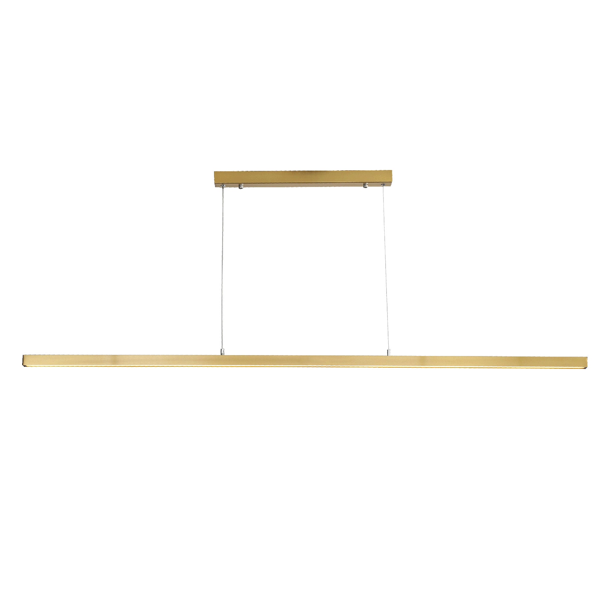 SHARD.1500 SATIN BRASS - Slimline TriColour LED Linear Pendant