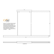 SHARD.1800 BLACK CTS NEW - Slimline TriColour LED Linear Pendant