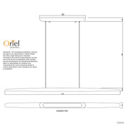 Eastoft Island LED Pendant Light L1300mm Natural Wood 3CCT