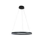 CRONUS.60 BLACK - Modern TriColour LED Halo Pendant