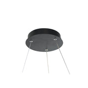 CRONUS.60 BLACK - Modern TriColour LED Halo Pendant