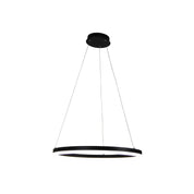 CRONUS.60 BLACK - Modern TriColour LED Halo Pendant