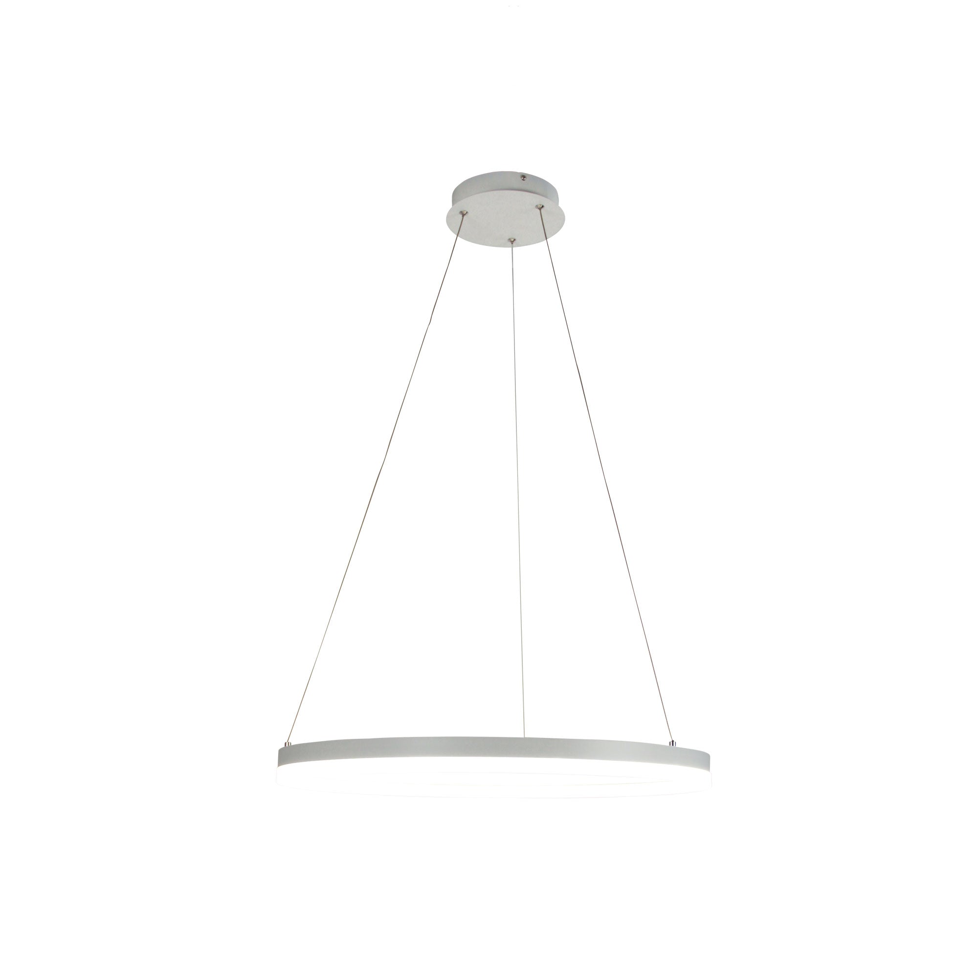 CRONUS.60 WHITE - Modern TriColour LED Halo Pendant