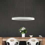 CRONUS.60 WHITE - Modern TriColour LED Halo Pendant