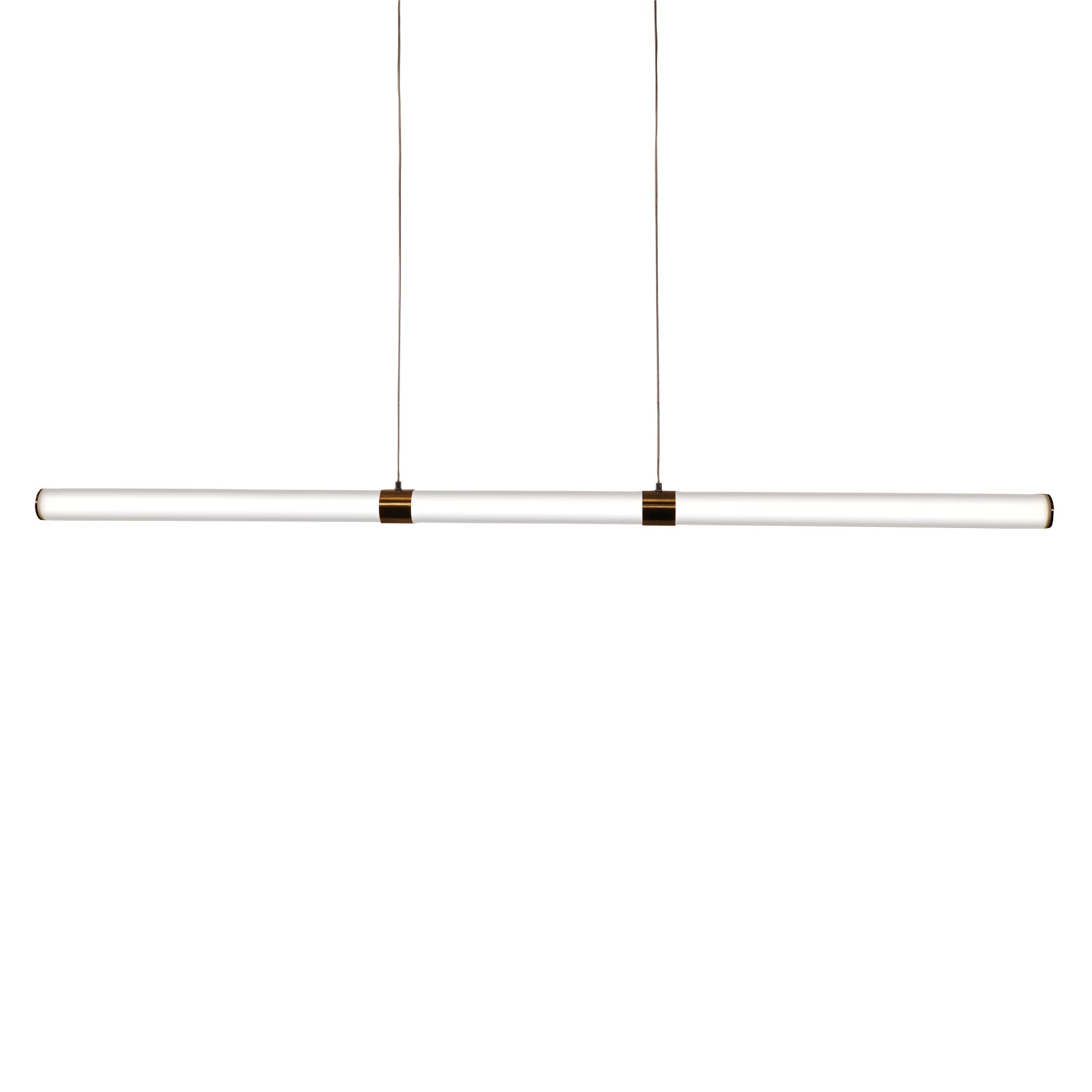 KALLITA BRONZE - Opal Matt TriColour LED Linear Pendant