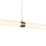 MAXWELL BRONZE - Ribbed TriColour LED Linear Pendant