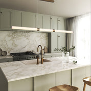 MAXWELL BRONZE - Ribbed TriColour LED Linear Pendant