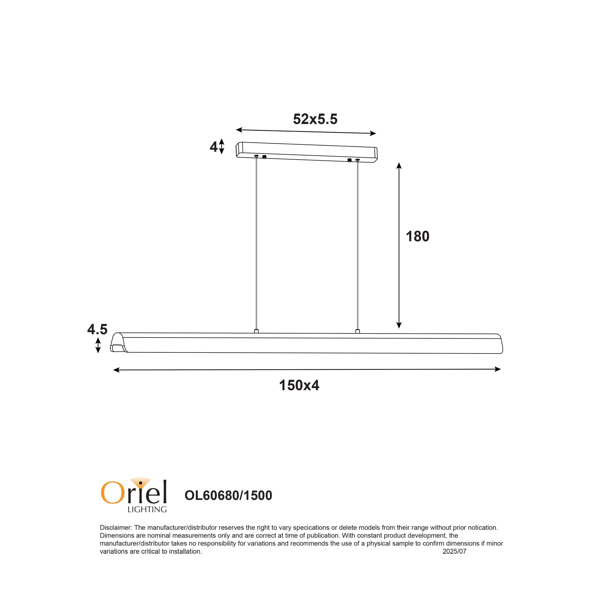 KERF.150 - Ash Wood TriColour LED Linear Pendant