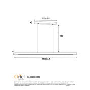 ALPHA.150 - Ash Wood TriColour LED Linear Pendant