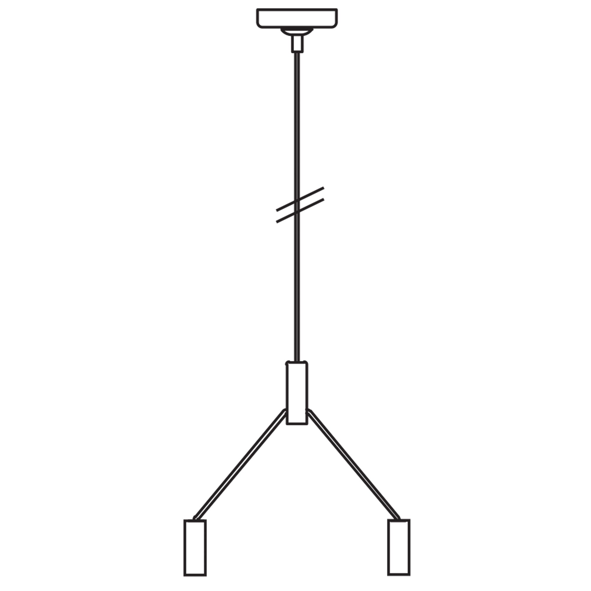 VANA SUSPENSION WHITE - Use with the VANA Surface Mount Ceiling Light