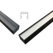 SHARD.1800 BLACK 4000K - 4000K Slimline LED Linear Pendant