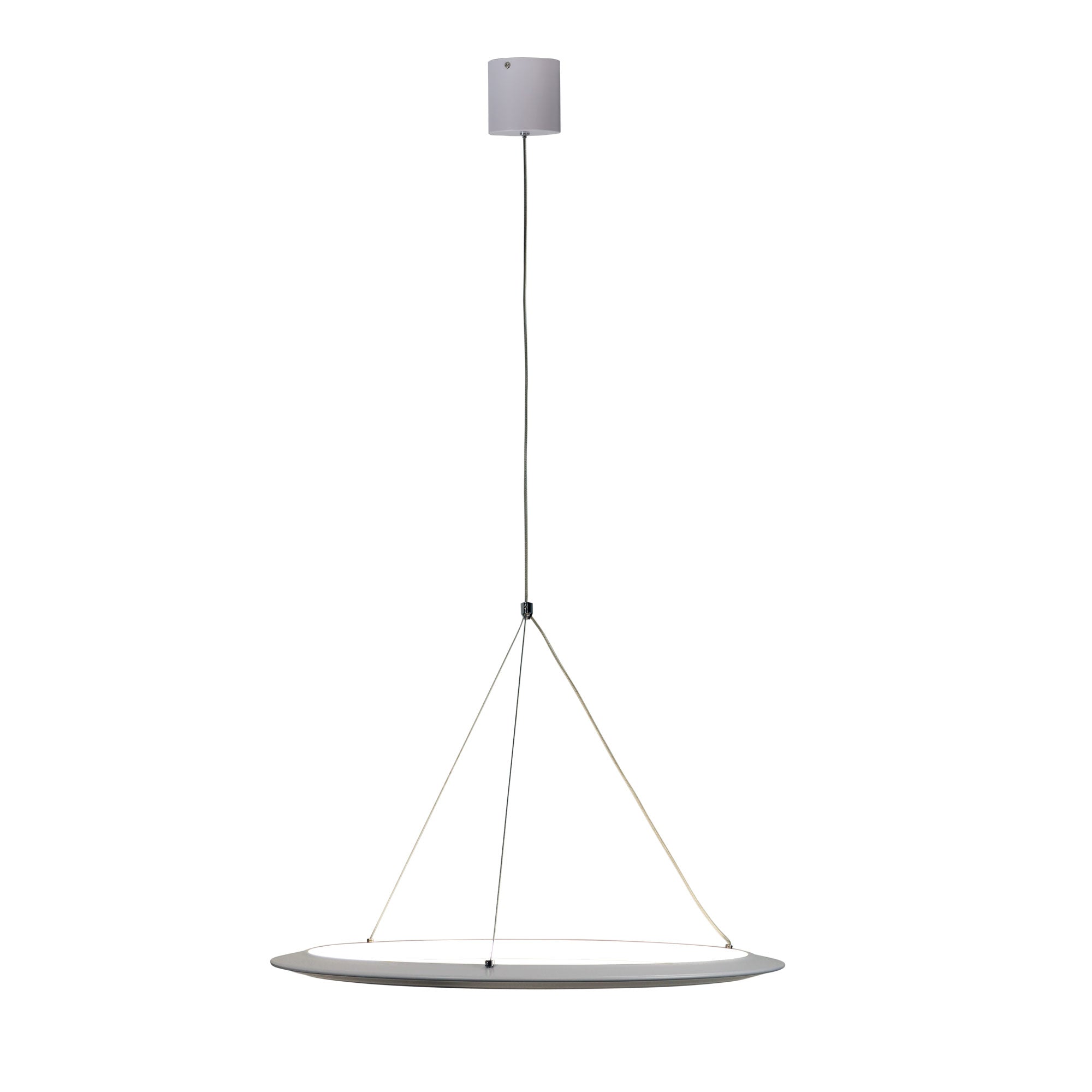 SATURN.60 WHITE - Modern TriColour LED Halo Pendant