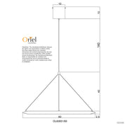 SATURN.60 WHITE - Modern TriColour LED Halo Pendant