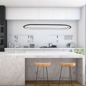 OVALE BLACK - TriColour LED Pendant