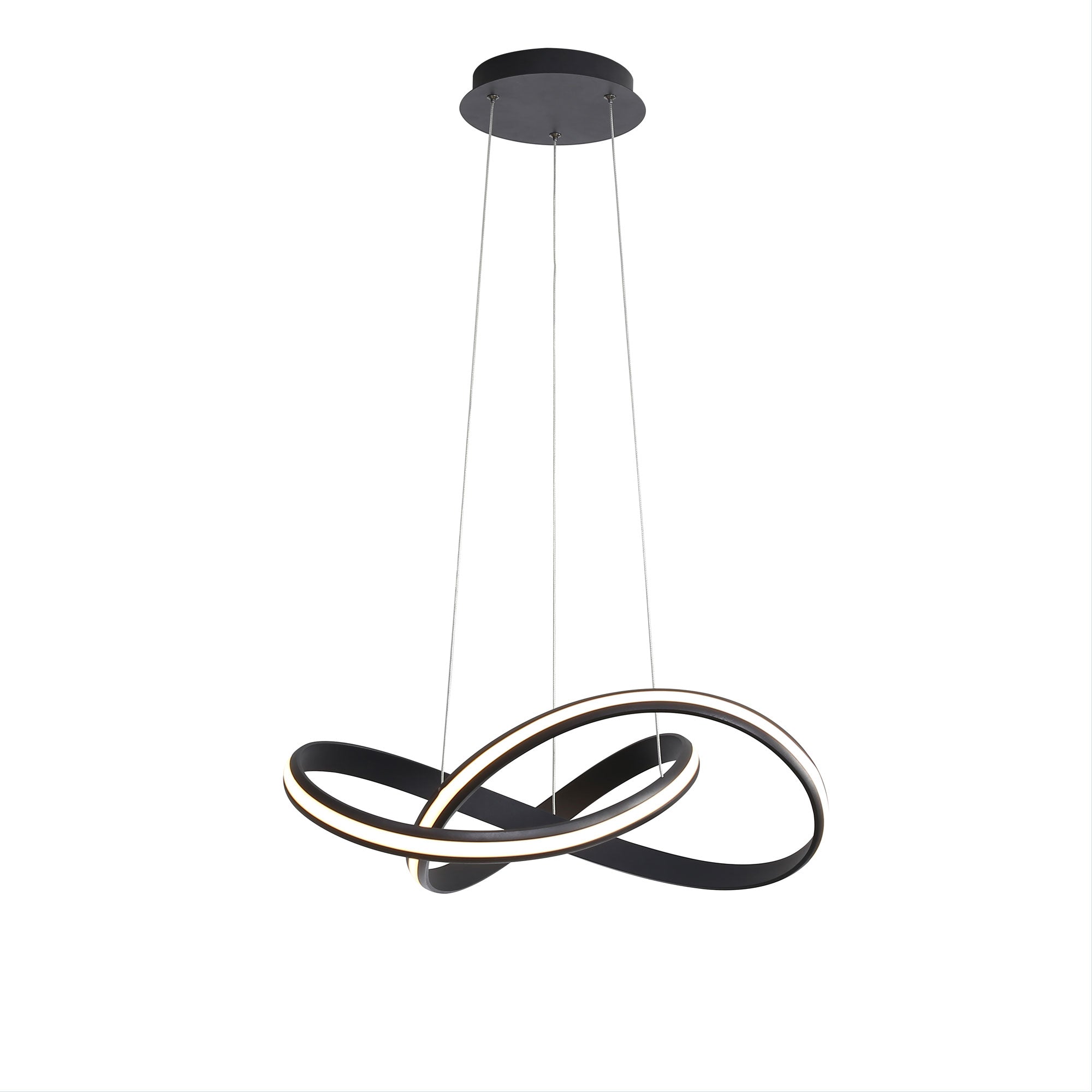 SPIRA BLACK - TriColour LED Pendant