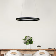 NEBULA.40 BLACK - Modern LED Halo Pendant Black