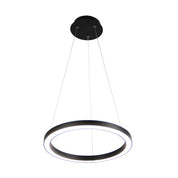 NEBULA.40 BLACK - Modern LED Halo Pendant Black