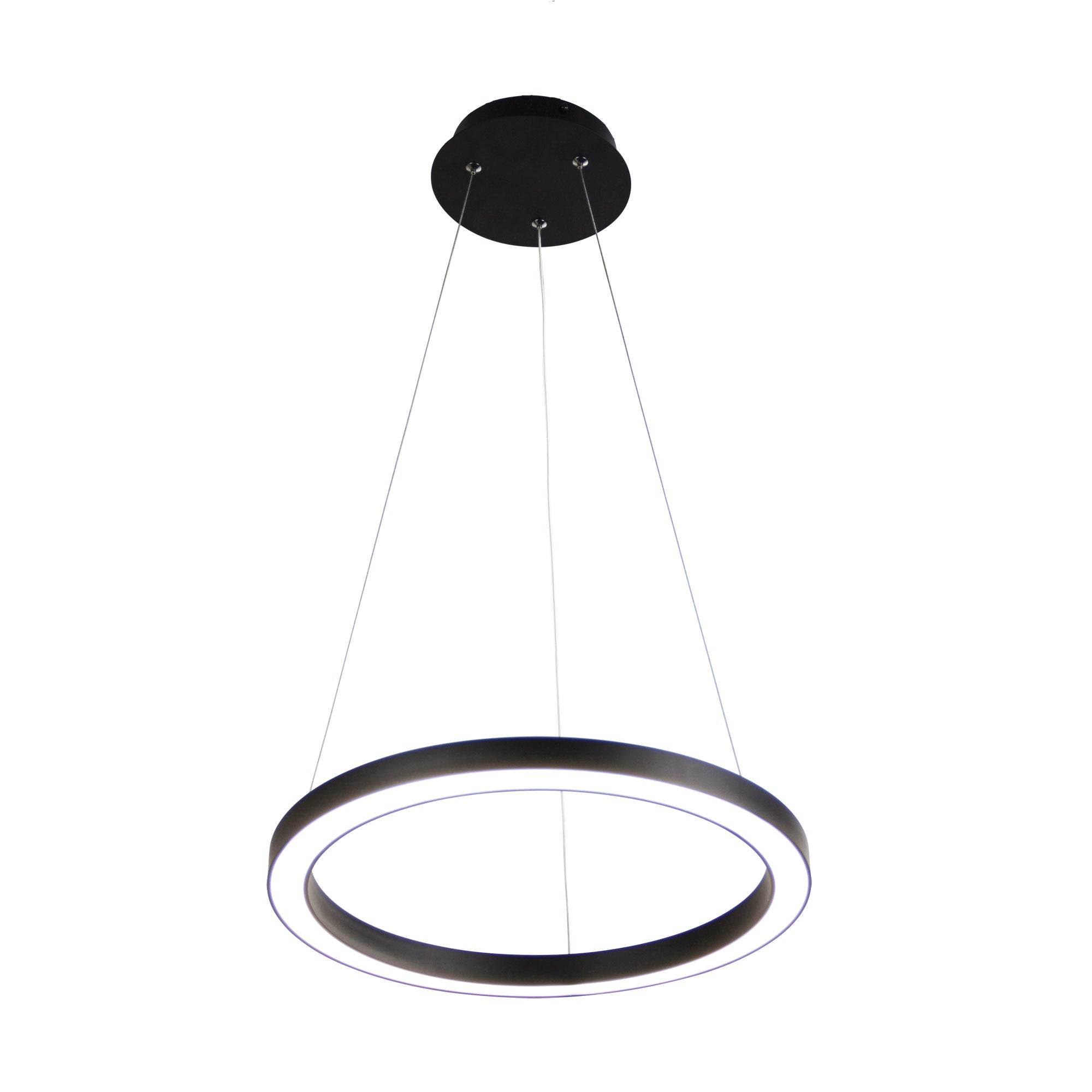 NEBULA.40 BLACK - Modern LED Halo Pendant Black