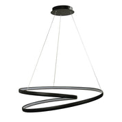 INFINITY 4000K BLACK - Modern LED Spiral Pendant