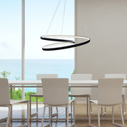 INFINITY 4000K BLACK - Modern LED Spiral Pendant