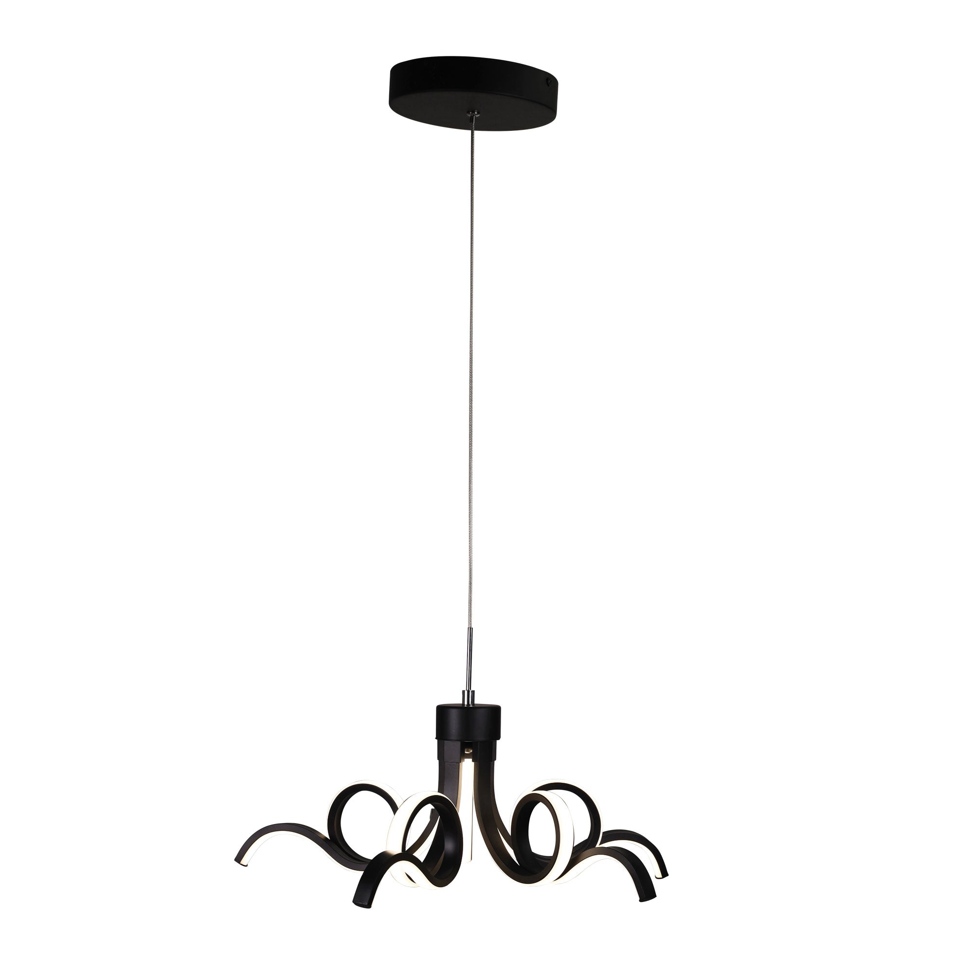 NOODLE.50 BLACK - TriColour LED Pendant
