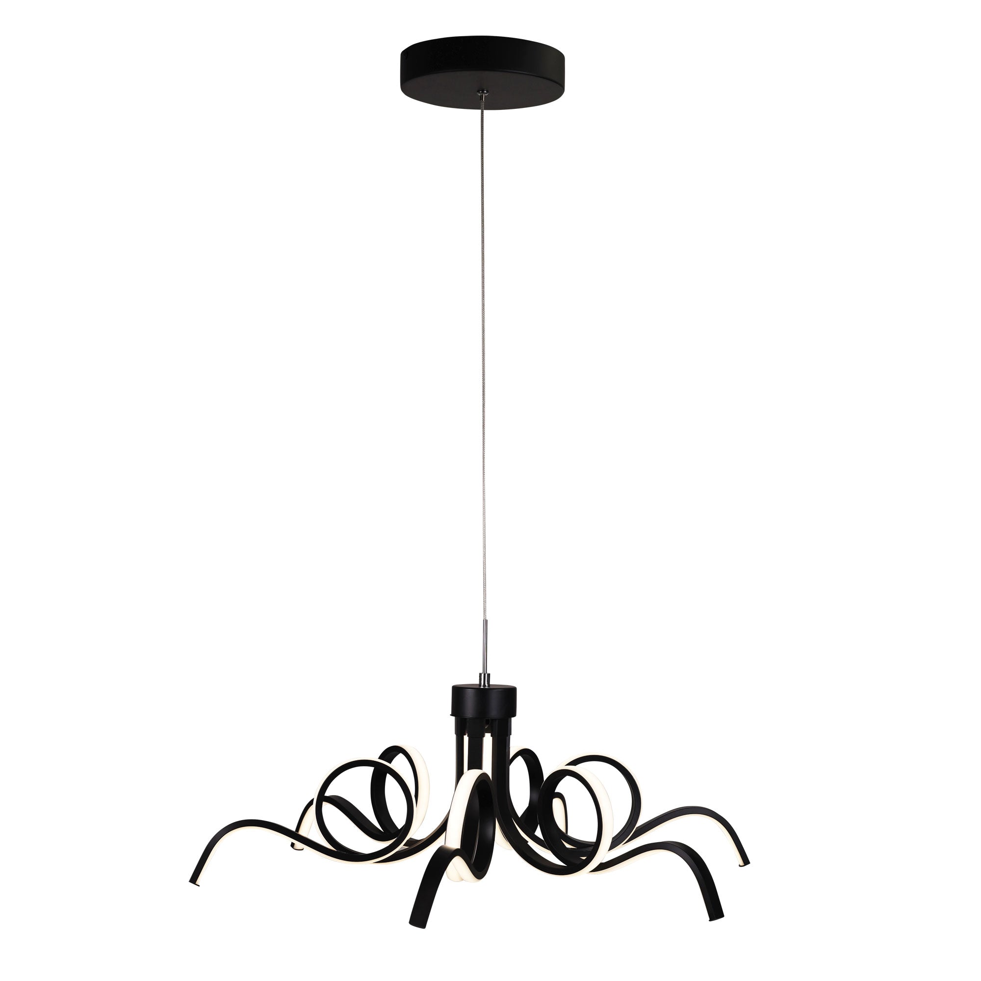 NOODLE.70 BLACK - TriColour LED Pendant