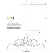 NOODLE.70 BLACK - TriColour LED Pendant