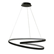 INFINITY CTS BLACK - Modern TriColour LED Spiral Pendant