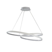 INFINITY CTS WHITE - Modern TriColour LED Spiral Pendant