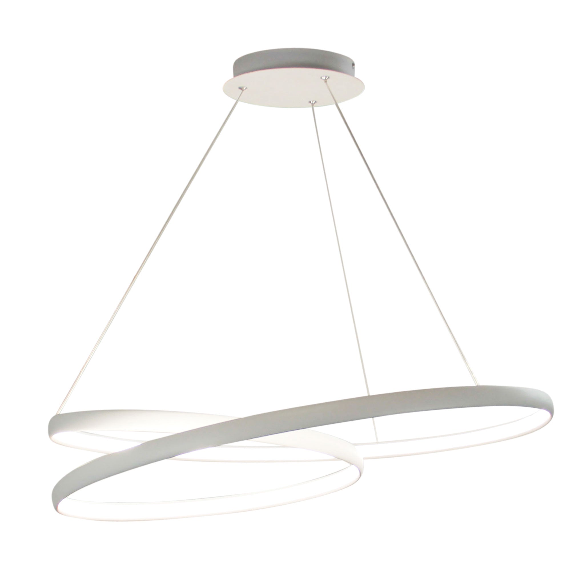 INFINITY CTS WHITE - Modern TriColour LED Spiral Pendant