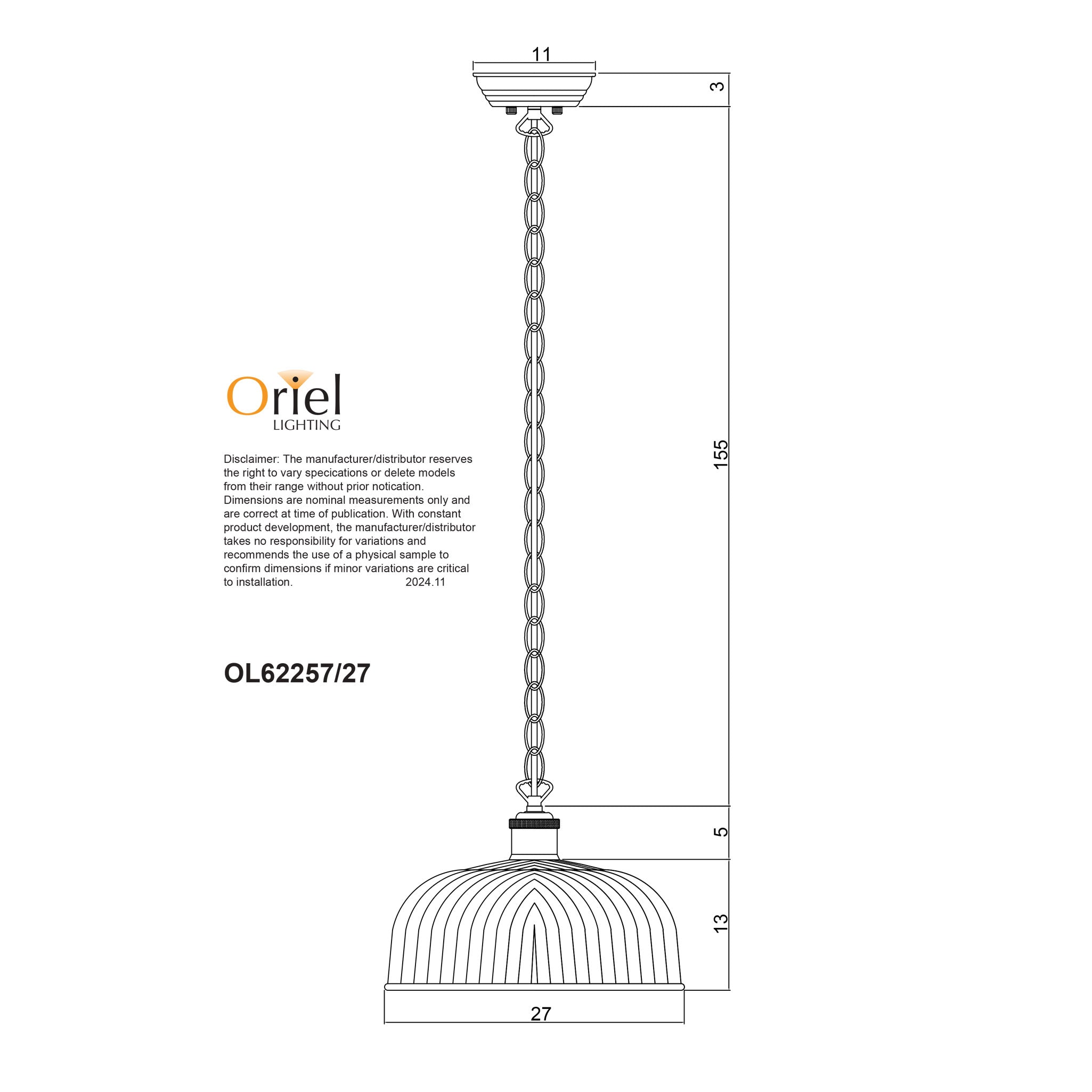 MINKA.27 PENDANT - Opal Matt Glass Pendant