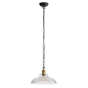 OTTER CLEAR - Traditional Ribbed Glass Pendant