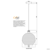 RAFFY - Retro Styled Glass Pendant