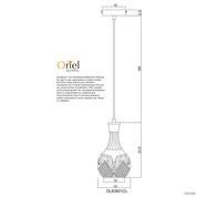 DECANT 1 - Retro Vintage Cut Glass Pendant