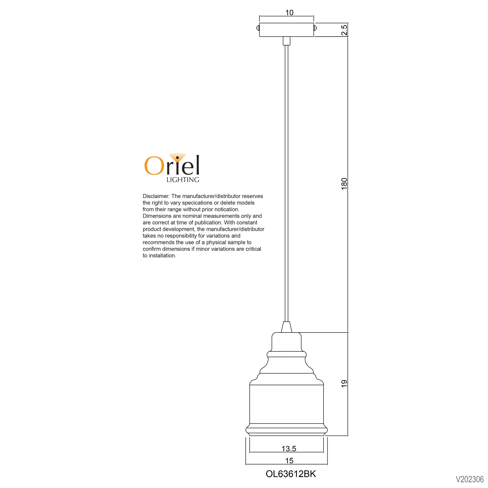 AUBURN.2 - Clear Glass Single Pendant