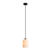 ARLEY PENDANT BLACK - Ribbed Glass Pendant